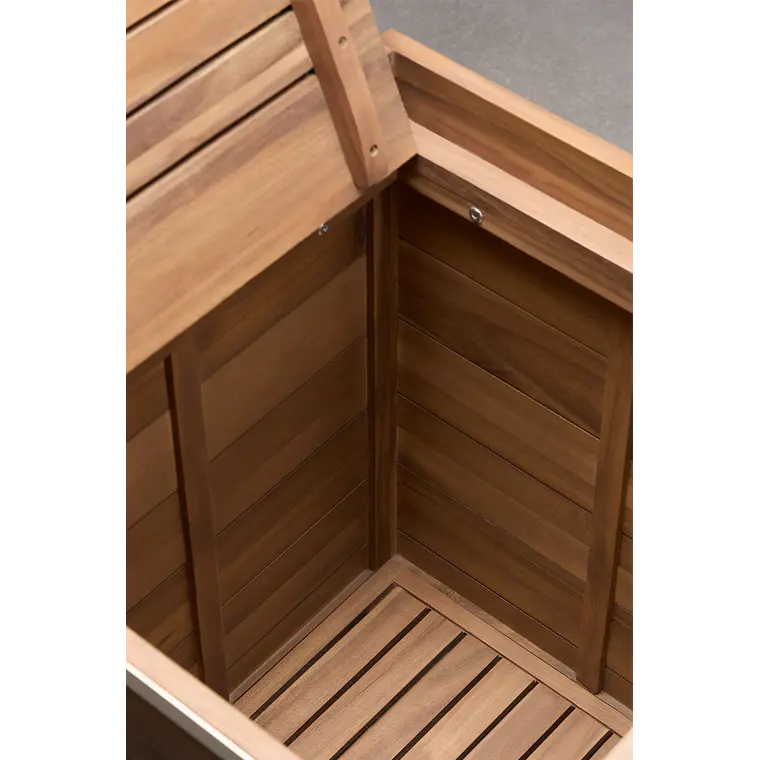 Cocina modular de exterior de 6 piezas con fregadero y almacenaje en madera de acacia Orlina 6