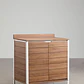 Cocina modular de exterior de 6 piezas con fregadero y almacenaje en madera de acacia Orlina - Miniatura 7
