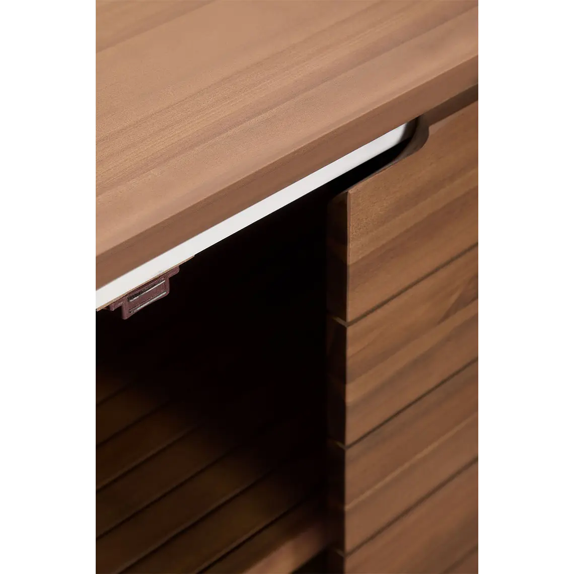 Cocina modular de exterior de 6 piezas con fregadero y almacenaje en madera de acacia Orlina 8