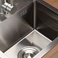 Cocina modular de exterior de 6 piezas con fregadero y almacenaje en madera de acacia Orlina - Miniatura 10