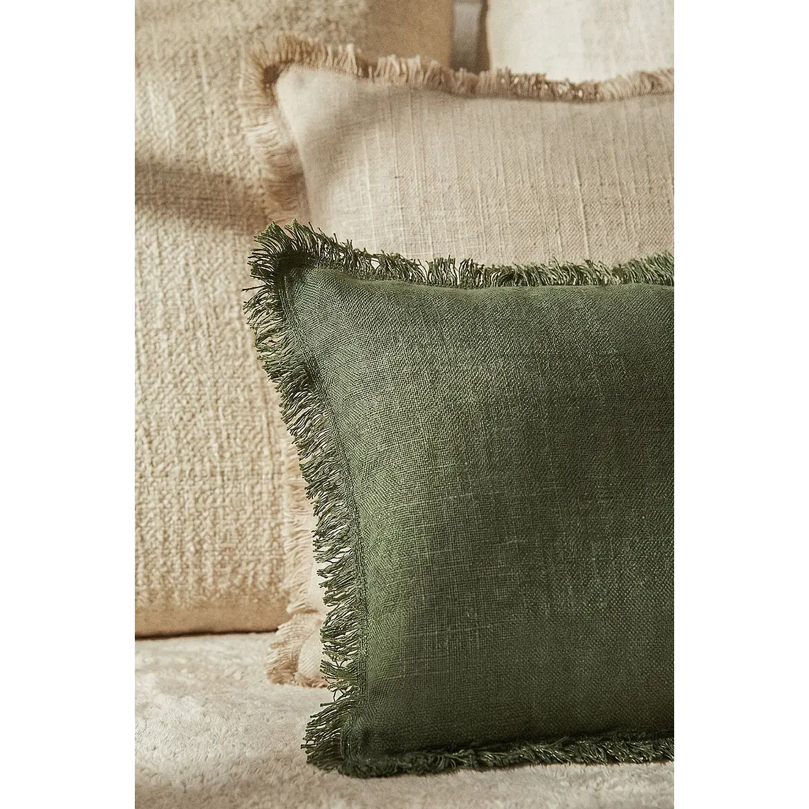 Cojín rectangular 40x60 cm en lino Amina 3