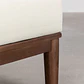 Conjunto de jardín con sofá modular de 2 piezas, mesa de centro y puff en acacia Brenia - Miniatura 6