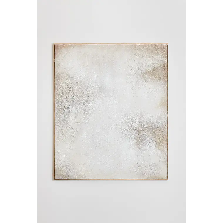 Cuadro decorativo 100x120 cm con textura de escayola Teia 2