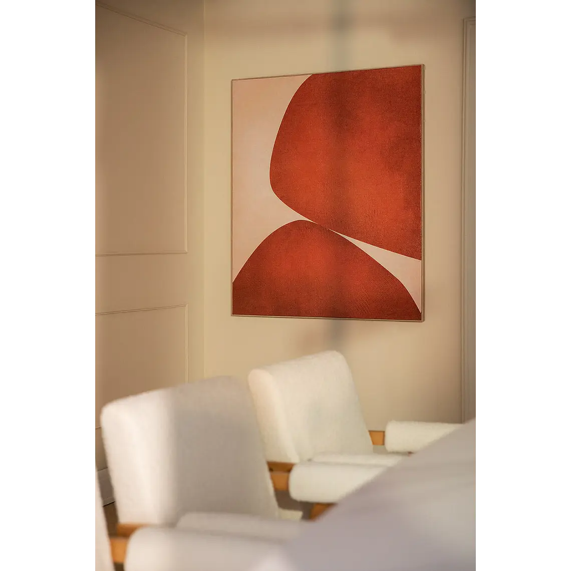 Cuadro decorativo 100x120 cm con textura de escayola Vaela 1