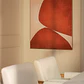 Cuadro decorativo 100x120 cm con textura de escayola Vaela - Miniatura 1