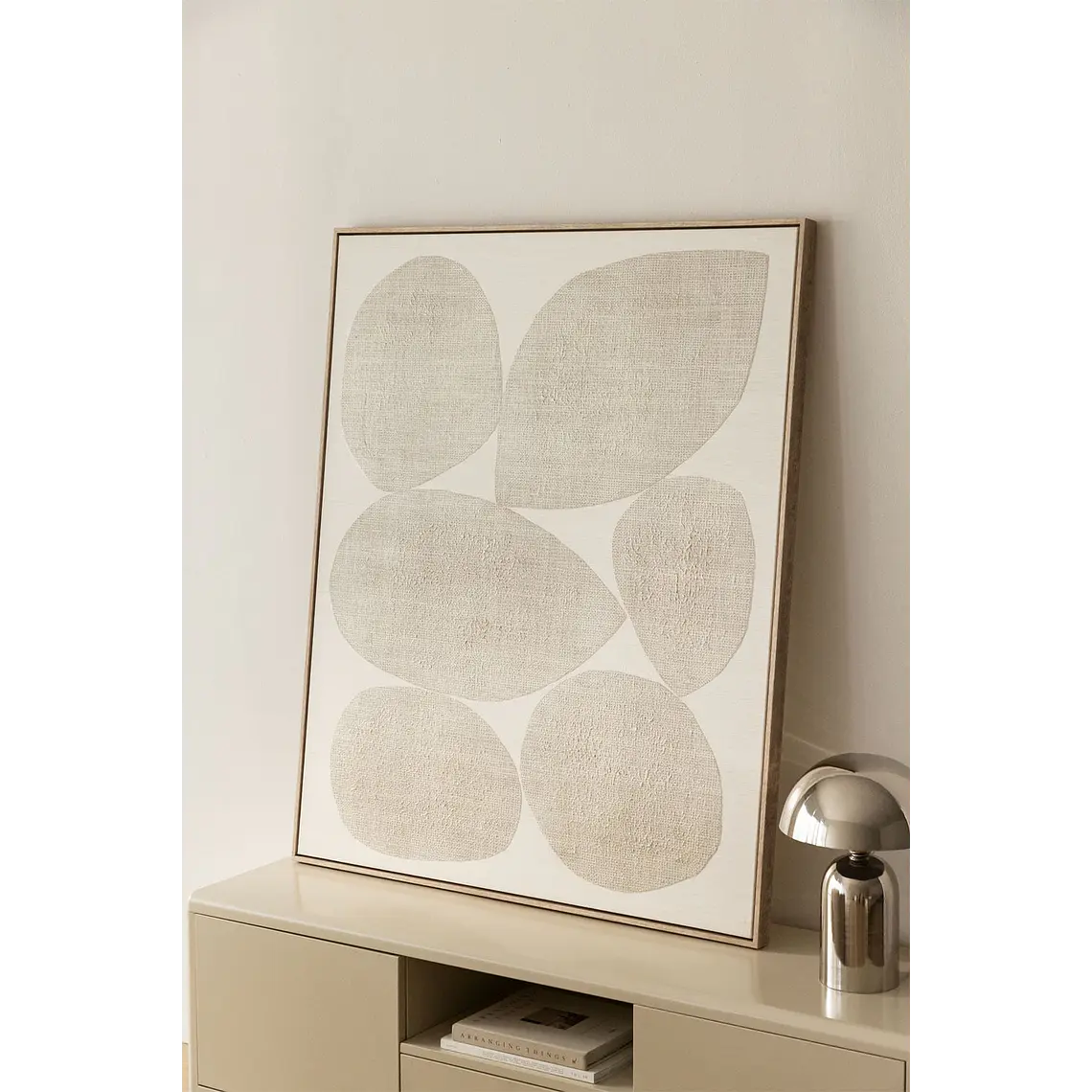 Cuadro decorativo 100x120 cm pintado a mano sobre lienzo Yuna 1