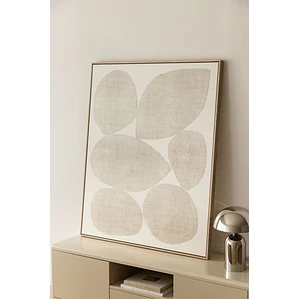 Cuadro decorativo 100x120 cm pintado a mano sobre lienzo Yuna