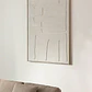 Cuadro decorativo 100x140 cm pintado a mano con relieve Borea - Miniatura 1
