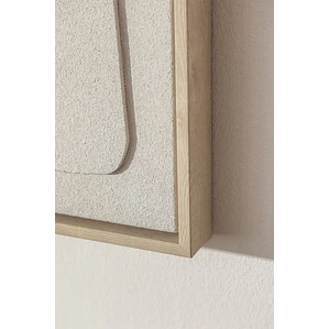 Cuadro decorativo 100x140 cm pintado a mano con relieve Borea