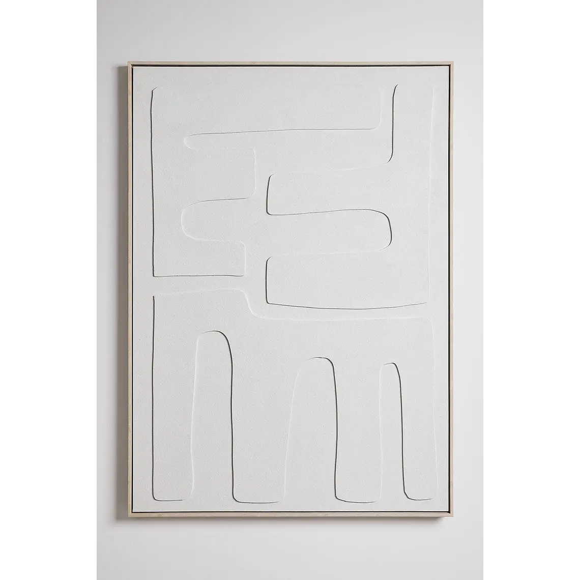 Cuadro decorativo 100x140 cm pintado a mano con relieve Borea 3