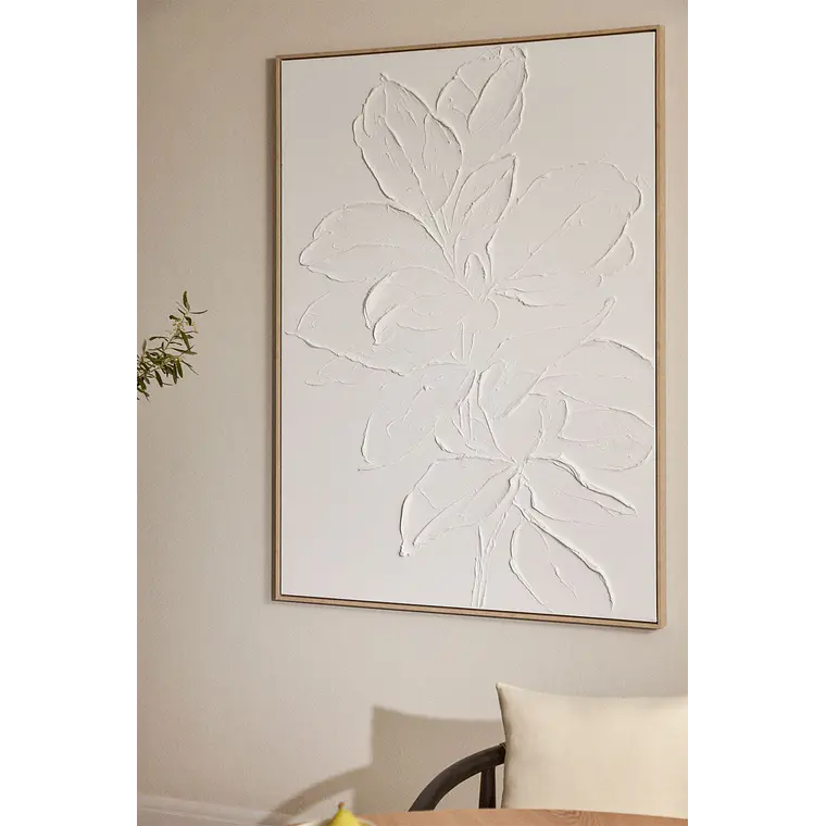 Cuadro decorativo 100x140 cm pintado a mano con relieve Falia 1