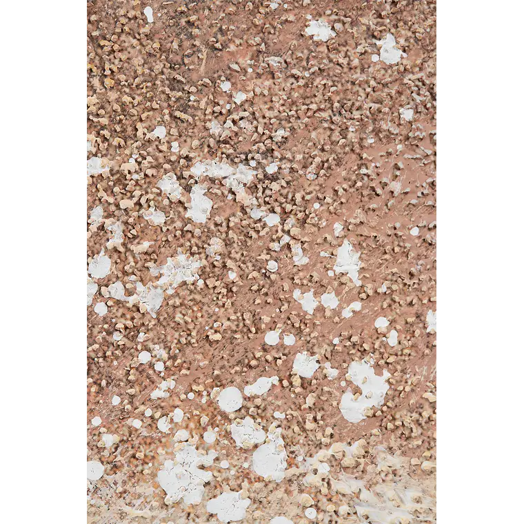 Cuadro decorativo 80x100 cm con textura de escayola en beige lino Wara 4
