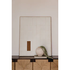Cuadro decorativo 80x100 cm en relieve pintado a mano Ravia
