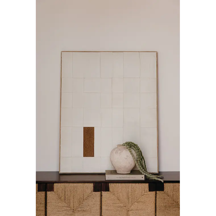 Cuadro decorativo 80x100 cm en relieve pintado a mano Ravia 1