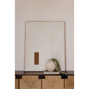 Cuadro decorativo 80x100 cm en relieve pintado a mano Ravia