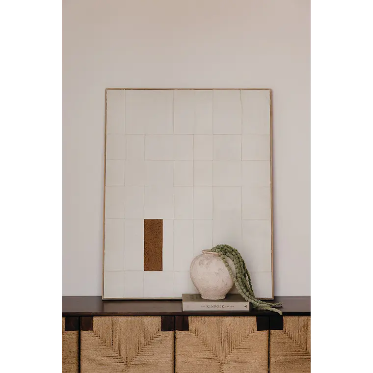 Cuadro decorativo 80x100 cm en relieve pintado a mano Ravia 2
