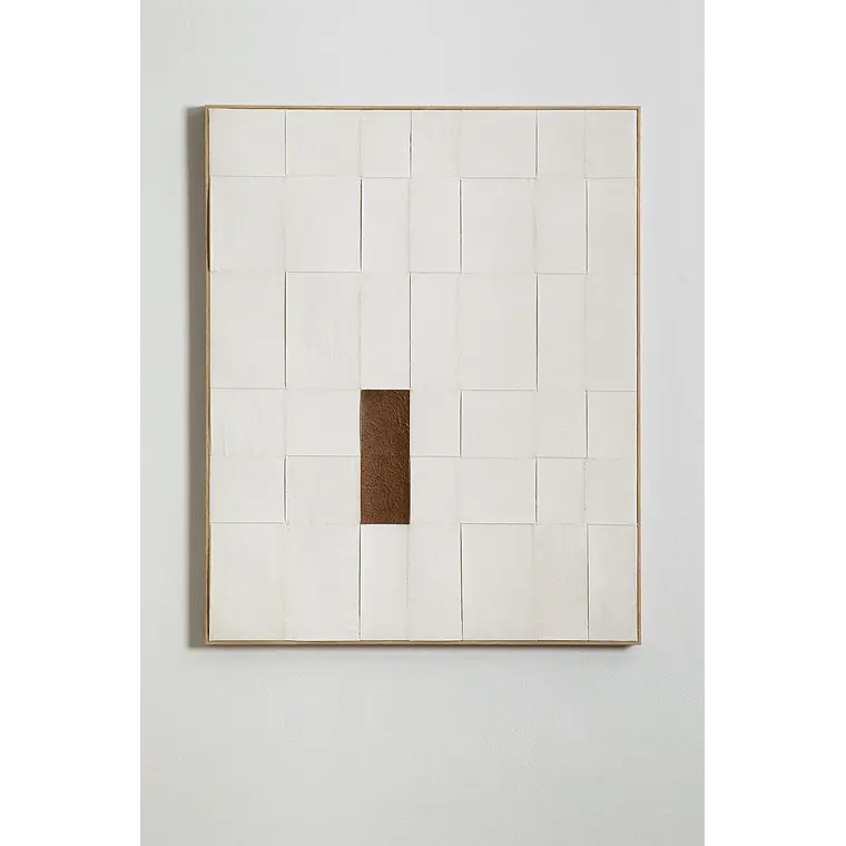 Cuadro decorativo 80x100 cm en relieve pintado a mano Ravia 3