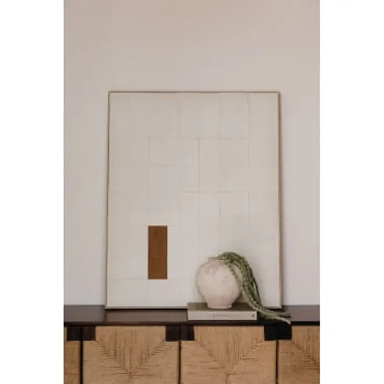 Cuadro decorativo 80x100 cm en relieve pintado a mano Ravia 8