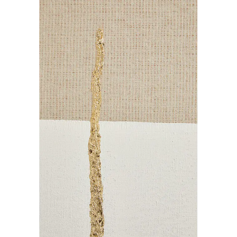 Cuadro decorativo 80x100 cm pintado a mano sobre lino con relieve de escayola Nila 5