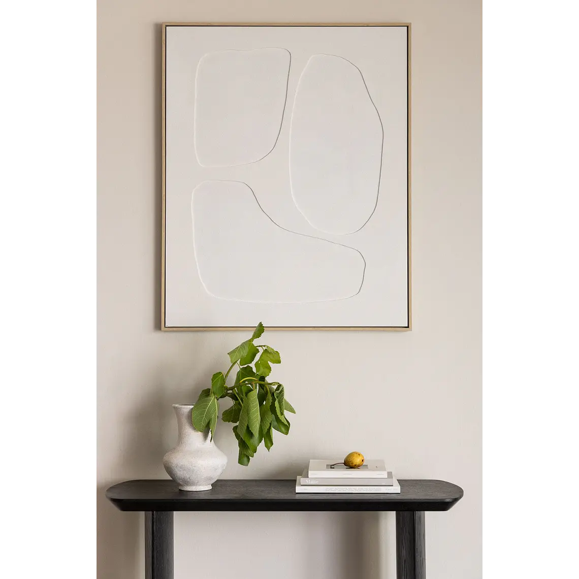 Cuadro decorativo pintado a mano con relieve Cira 1