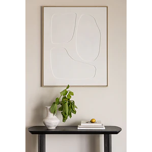 Cuadro decorativo pintado a mano con relieve Cira