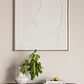 Cuadro decorativo pintado a mano con relieve Cira - Miniatura 1