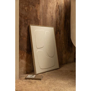 Cuadro decorativo pintado a mano con relieve Cira