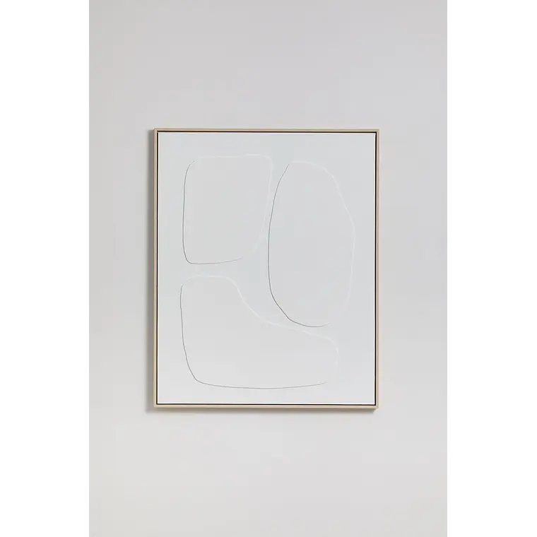 Cuadro decorativo pintado a mano con relieve Cira 3