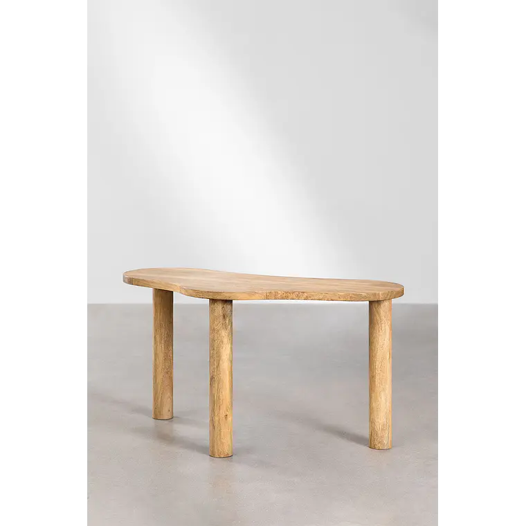 Escritorio 140x60 cm en madera de mango 5