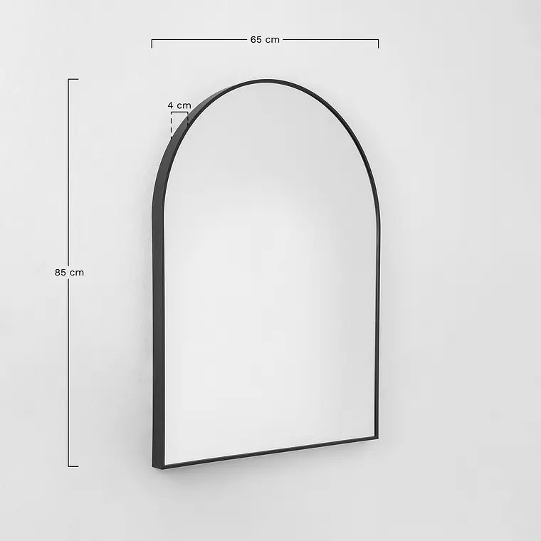 Espejo de pared 65x85 cm en aluminio Naia 8