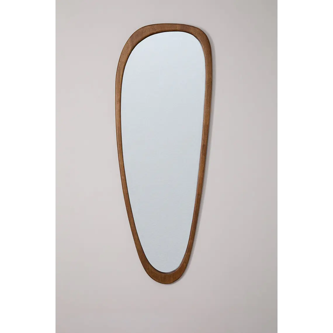 Espejo de pared en madera de roble Vela 3
