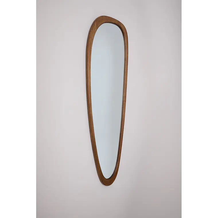 Espejo de pared en madera de roble Vela 4