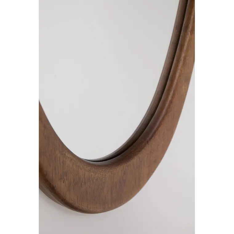 Espejo de pared en madera de roble Vela 5