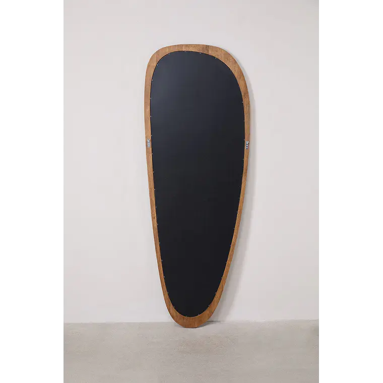 Espejo de pared en madera de roble Vela 6