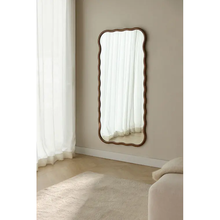 Espejo de pared en madera de roble Ysia 1