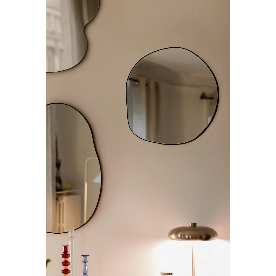 Espejo de pared irregular 60x60 cm en MDF Palia 1