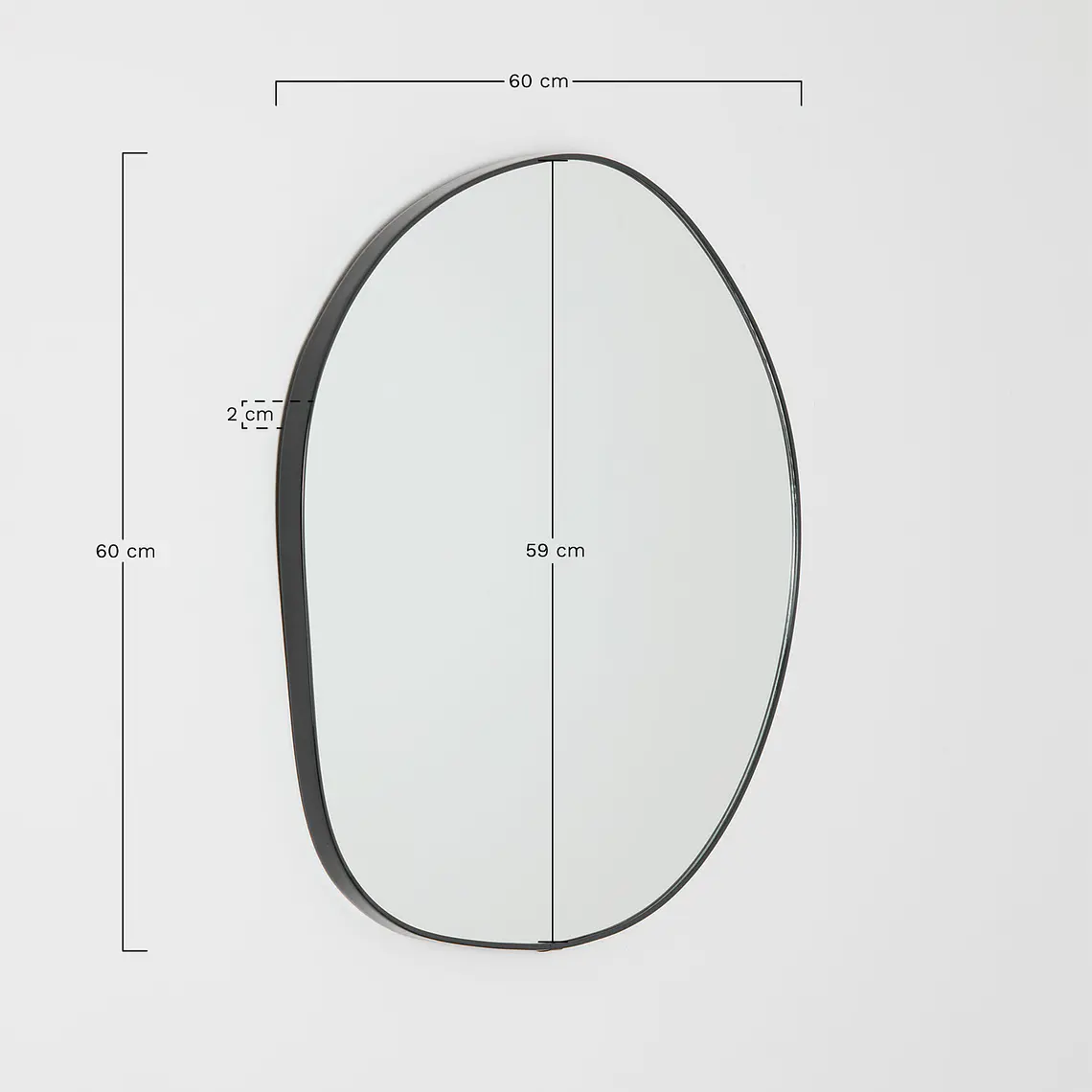 Espejo de pared irregular 60x60 cm Juno 8