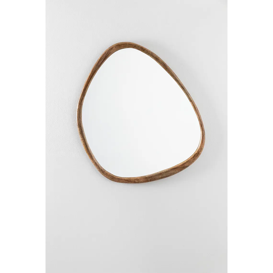 Espejo de pared irregular 85x70 cm en madera de mango Sabia 2