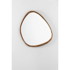 Espejo de pared irregular 85x70 cm en madera de mango Sabia