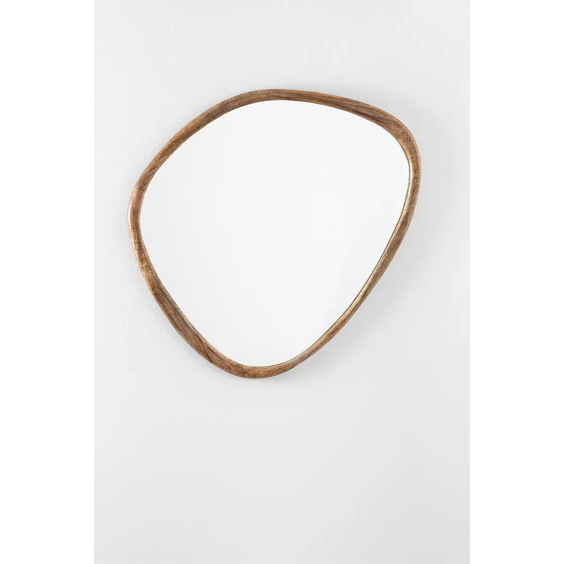 Espejo de pared irregular 85x70 cm en madera de mango Sabia 3
