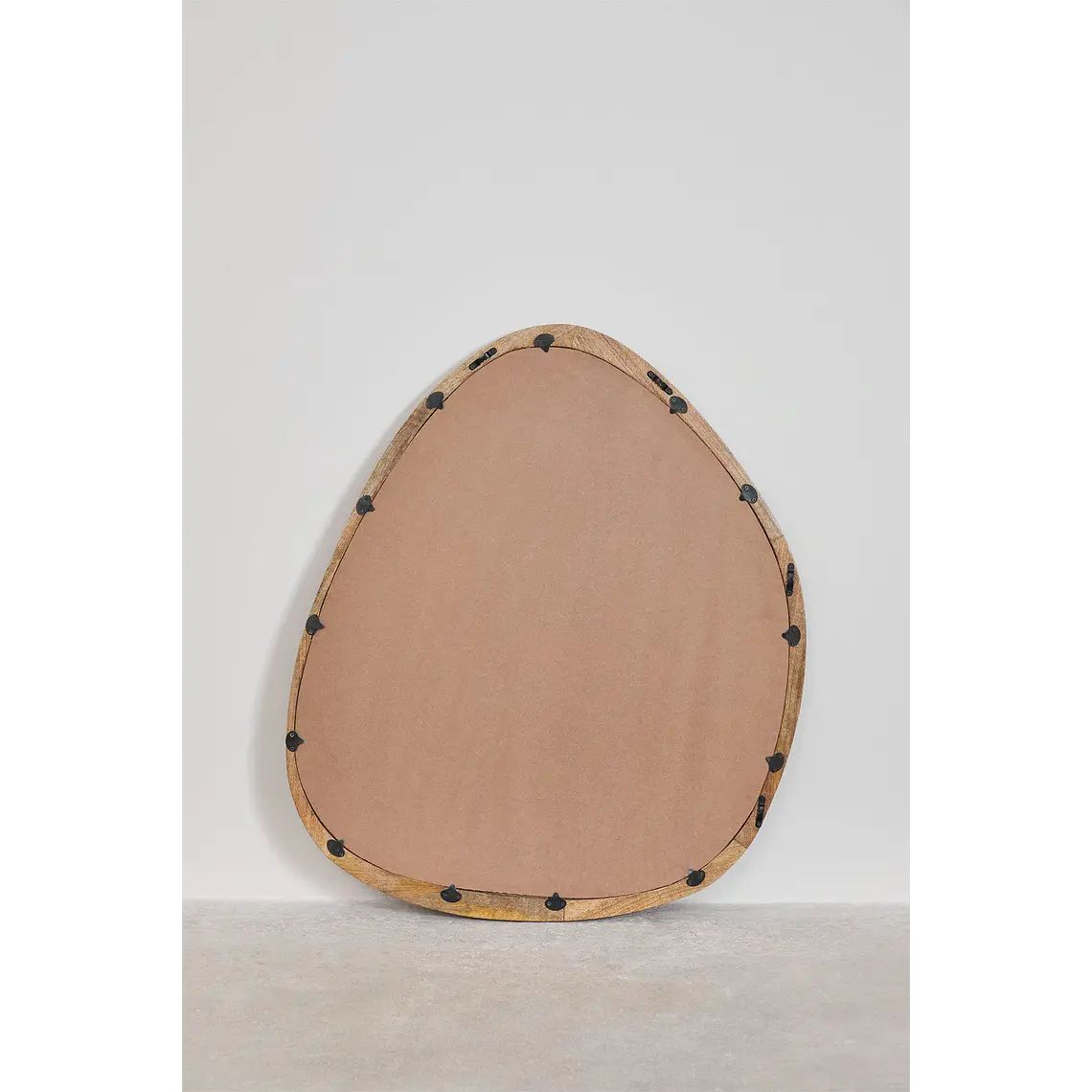 Espejo de pared irregular 85x70 cm en madera de mango Sabia 5