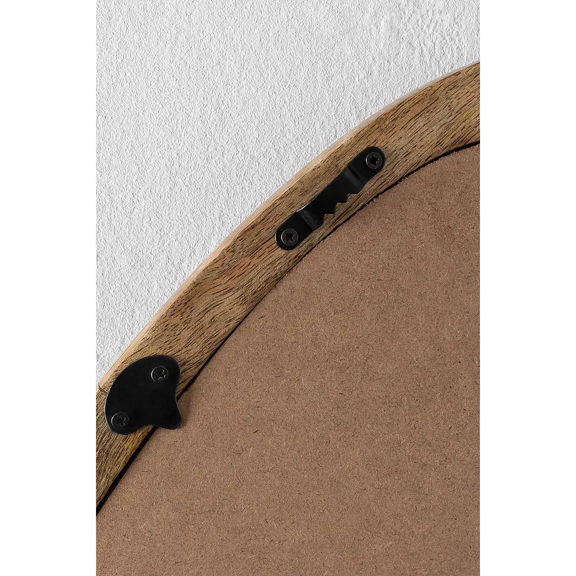 Espejo de pared irregular 85x70 cm en madera de mango Sabia 6