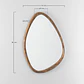 Espejo de pared irregular 85x70 cm en madera de mango Sabia - Miniatura 7