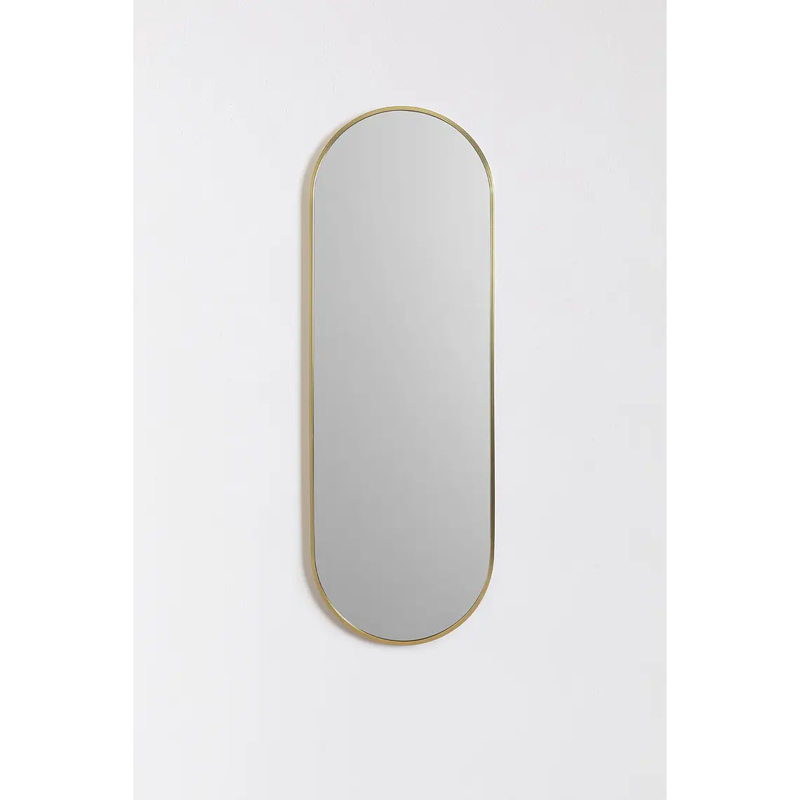 Espejo de pared ovalado 40x120 cm en metal Enea 3