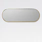 Espejo de pared ovalado 40x120 cm en metal Enea - Miniatura 4