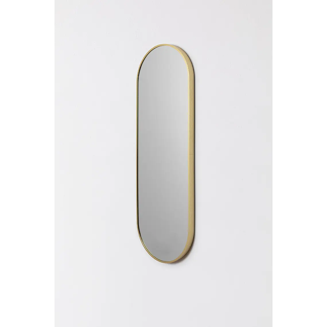 Espejo de pared ovalado 40x120 cm en metal Enea 5