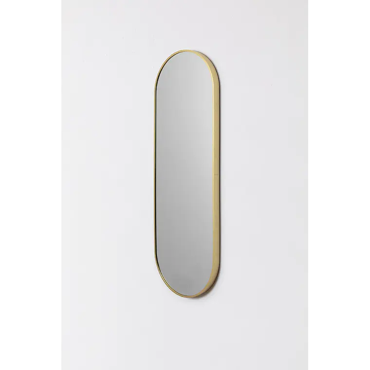 Espejo de pared ovalado 40x120 cm en metal Enea 5