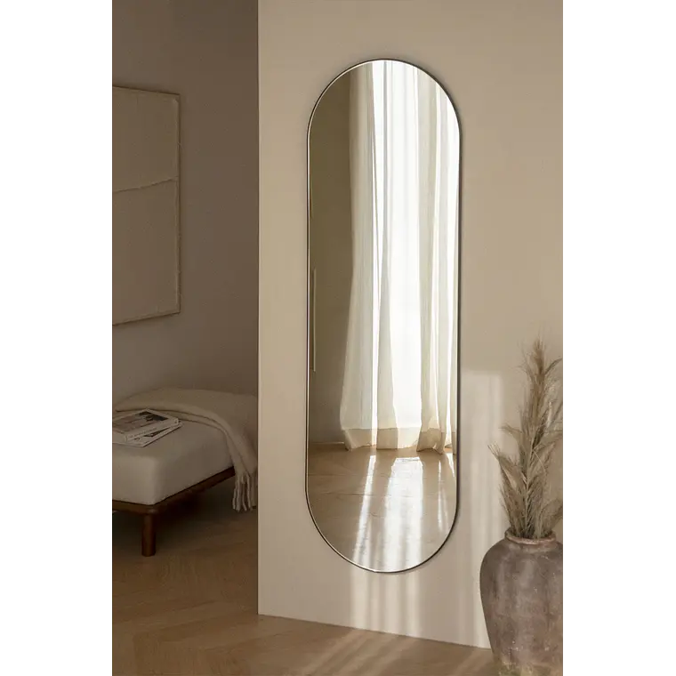 Espejo de pared ovalado 50x160 cm en MDF Orea 1