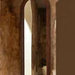 Espejo de pared ovalado 50x165 cm en madera de roble Wera - Miniatura 1
