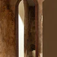 Espejo de pared ovalado 50x165 cm en madera de roble Wera - Miniatura 2